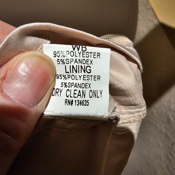 Minuet Lace Nude Strapless Dress S Sweetheart Cocktail Party Holiday Semi Formal - Picture 10 of 10